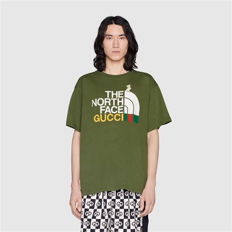 tnf gucci t shirt|north face x Gucci clothing.